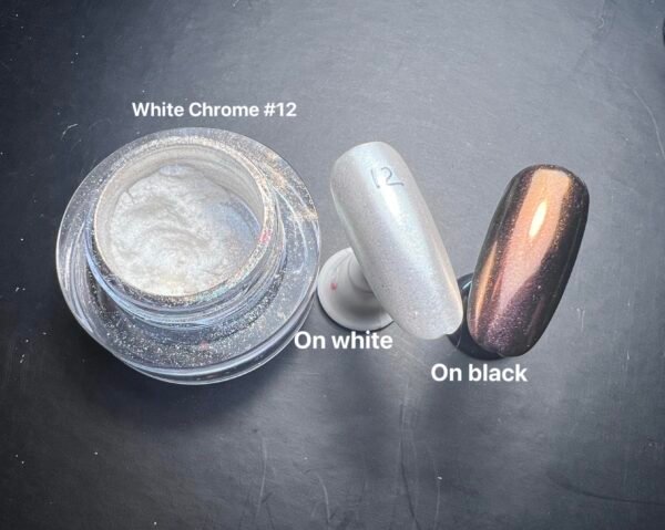 Chrome Powder - Translucent White (Silver Tint) #12