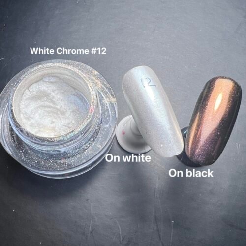Chrome Powder - Translucent White (Silver Tint) #12