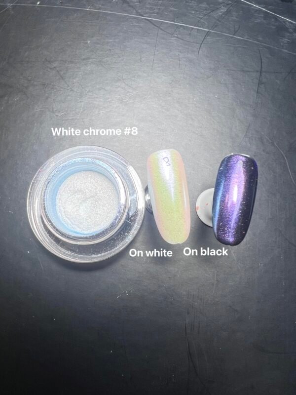 IMG_8493 Chrome Powder - Translucent White (Blue Tint) #8